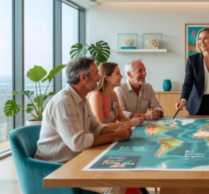 Personalised group travel experience with travellers exploring together